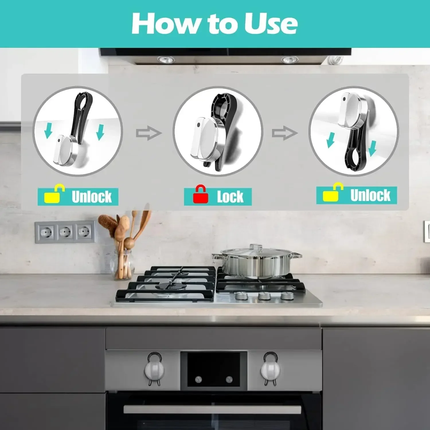 Childproof Kitchen Safety Set  - Kitchen Appliances Gas Stove ulasan dan harga